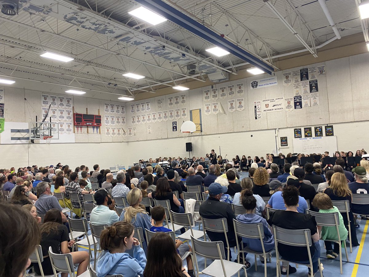 Full house at Brookside last night for our Spring Band Concert!! Congratulations to our students and staff!!