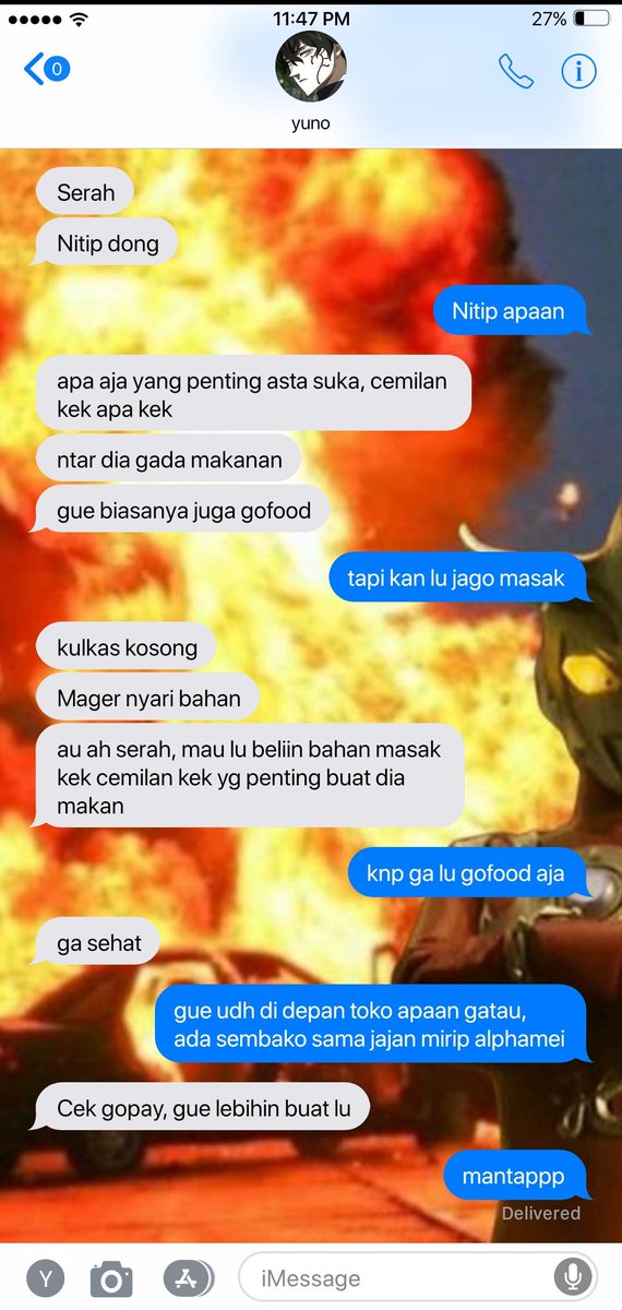 Gratsumylove's tweet photo. 145. yuno ngegofood boleh tapi asta gaboleh :3 https://t.co/VTwffvHoo9