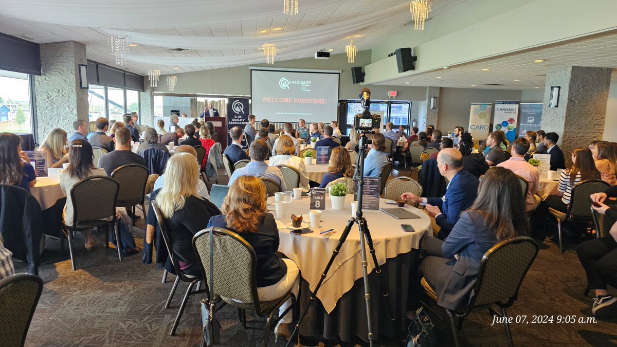 Our 2024 C-45 Quality Summit is in full swing! Exciting conversations are already happening, with a fantastic group of industry professionals in attendance. Looking forward to a productive and insightful event!

#cannabisindustry #qap #qualityassurance #c45summit #cannabisevents