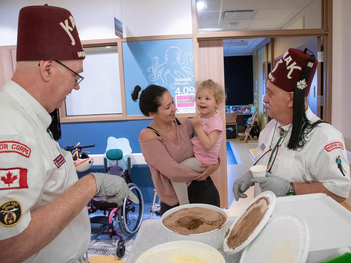June 6 is 1876, the Imperial Council, International Shriners Awareness Day. The Karnak Shriners celebrate this special day at the hospital with the Motor Corps Unit bringing two parade vehicles and giving out ice-cream and popsicles to patients, families and staff!