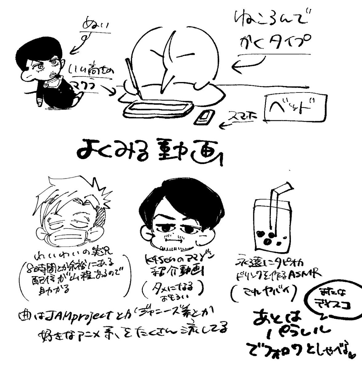 前にうぇぶぼに作業環境に関する質問きてたので描いたメモです‼️ 