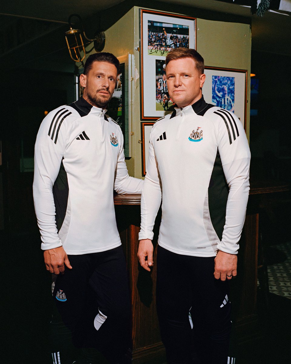 NUFC's tweet photo. Eddie Howe and Jason Tindall! 🎶 

Our 2024/25 @adidasfootball coaching range is available to buy in-store and online. https://t.co/uJ7g6Ntybf