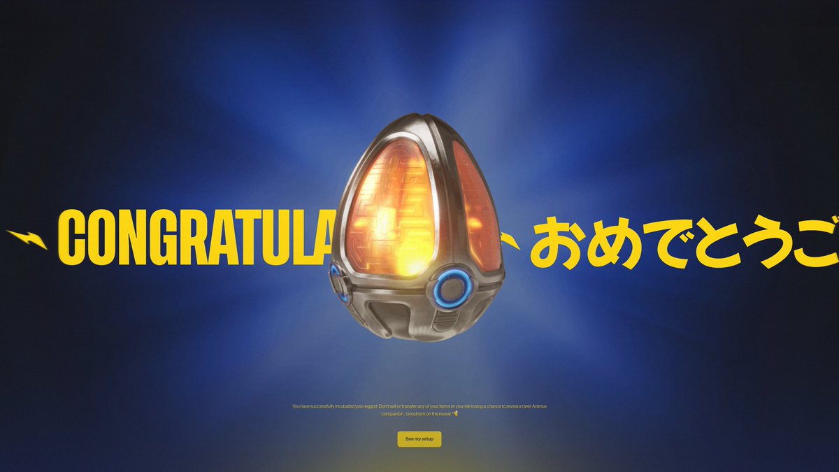 The Incubation Lab is Now Closed 🥚🔒

A snapshot of the leaderboard has been taken📸
You are now able to transfer any of your digital collectibles.

The incubation scores will remain intact if your Eggs are traded. The leaderboard can be used to validate an Egg's score.

See FAQ
