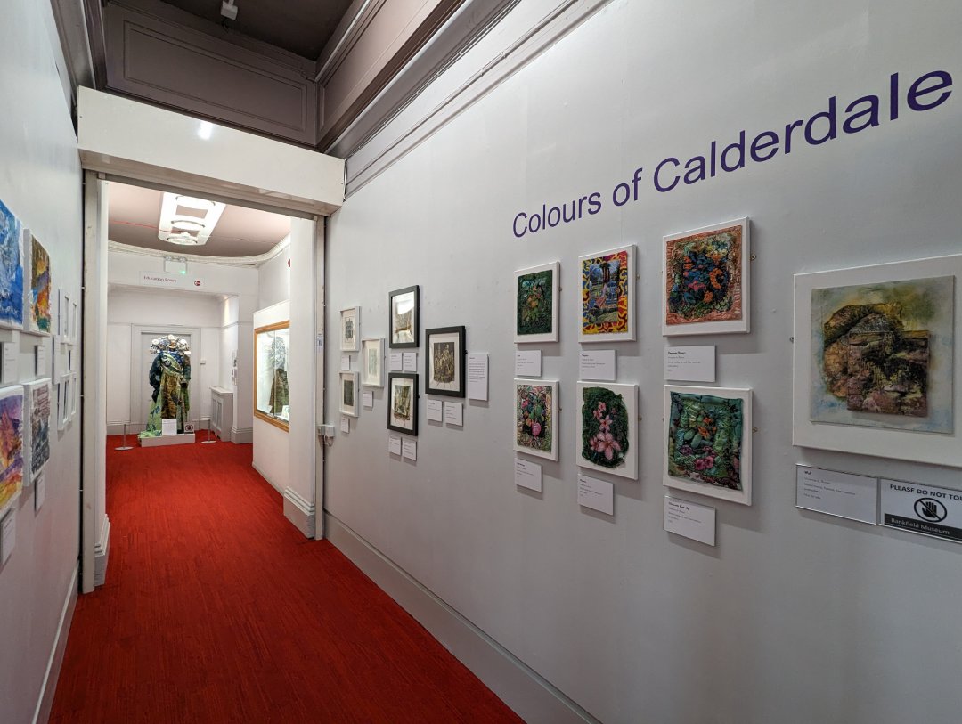 BankfieldMuseum's tweet photo. Colours of Calderdale: Textile Art Group's 30th Anniversary Exhibition opens at Bankfield tomorrow! Here's a sneak peek... https://t.co/sesC5POCCX