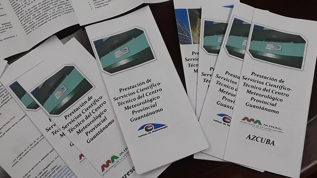 CMP95040507's tweet photo. Presentación de unos de los proyectos del centro meteorológico Provincial Guantánamo, relacionado con los estudios de los Topoclimas en Cuba. https://t.co/ElHVaSi9Pe