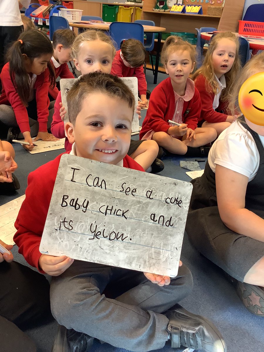 RECEPTIONOPS's tweet photo. We practise our sentences every day. We are remembering everything you need for a good sentence. #opseyfs #eyfsliteracy https://t.co/z1qjfMSOd0
