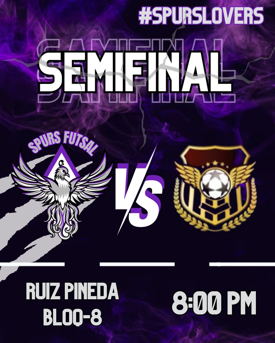 FutsalSpurs's tweet photo. RP ⚽️

 Ganar o ganar 💜

 🆚 BlackStar 

#spurslovers https://t.co/RbWvpH4Y4a