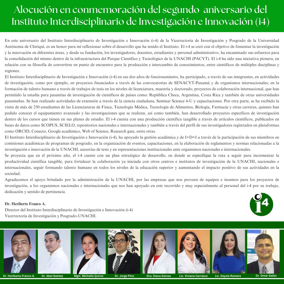 <a href="/UNACHIpanama/">UNACHI</a> <a href="/jorgelpino/">Jorge Luis Pino</a> <a href="/pacyt_unachi/">PACYT UNACHI</a>