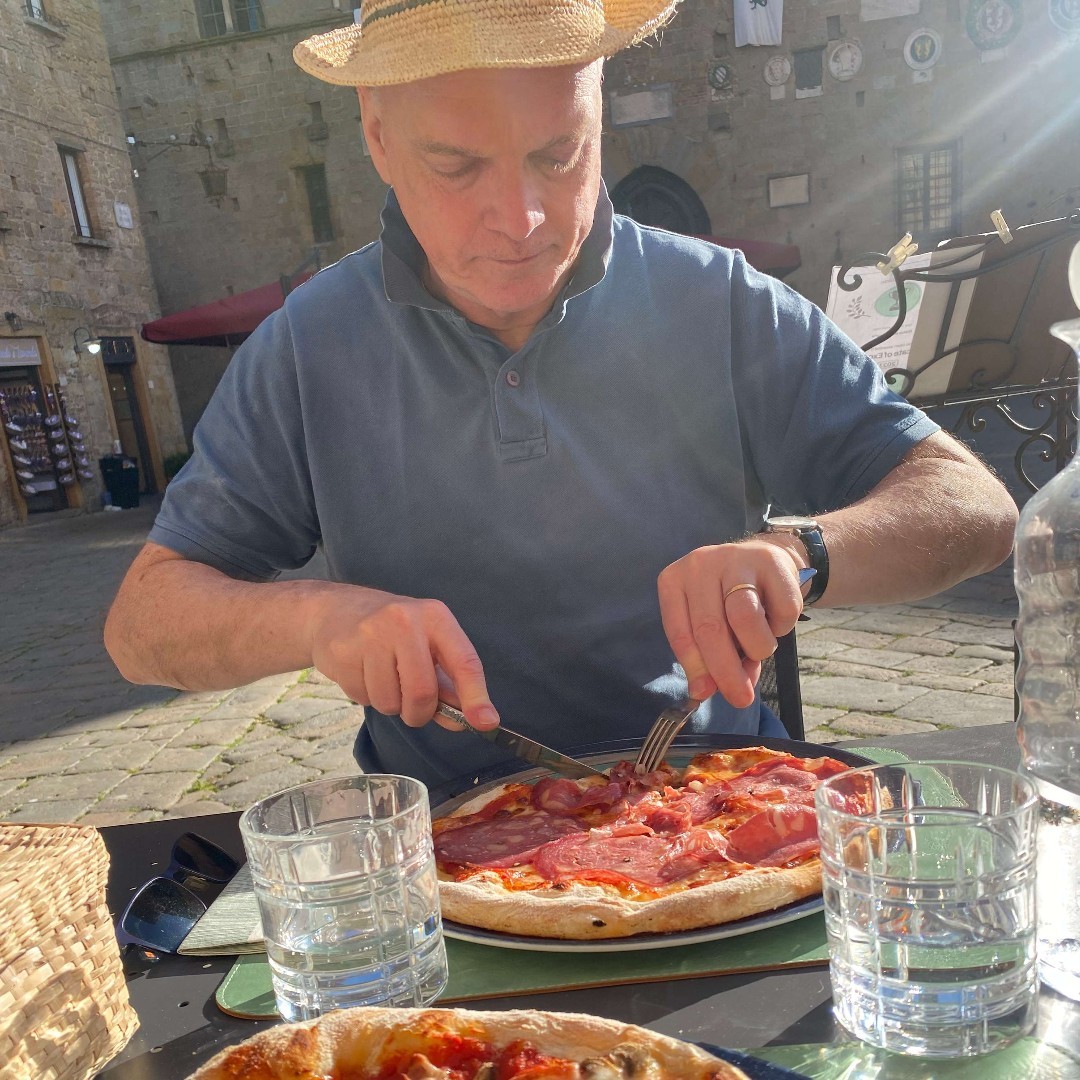 Throwback to dinner last Friday in Volterra! What a difference a week can make!