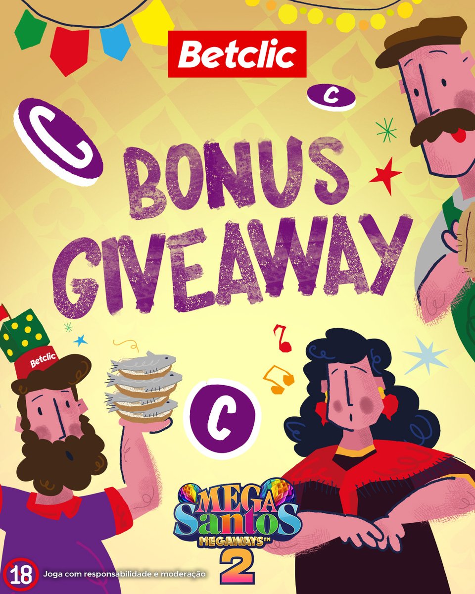 🎰 Muitos quiseram e nós fazemos a vontade!  Vamos sortear 10€ em Bónus de Casino para 20 pessoas. 🔥

- Segue a <a href="/BetclicPortugal/">Betclic Portugal 🔞</a> 
- Dá RT + Like 
- Comenta com #MegaSantosBetclic + Username
  
Pago Terça-feira.