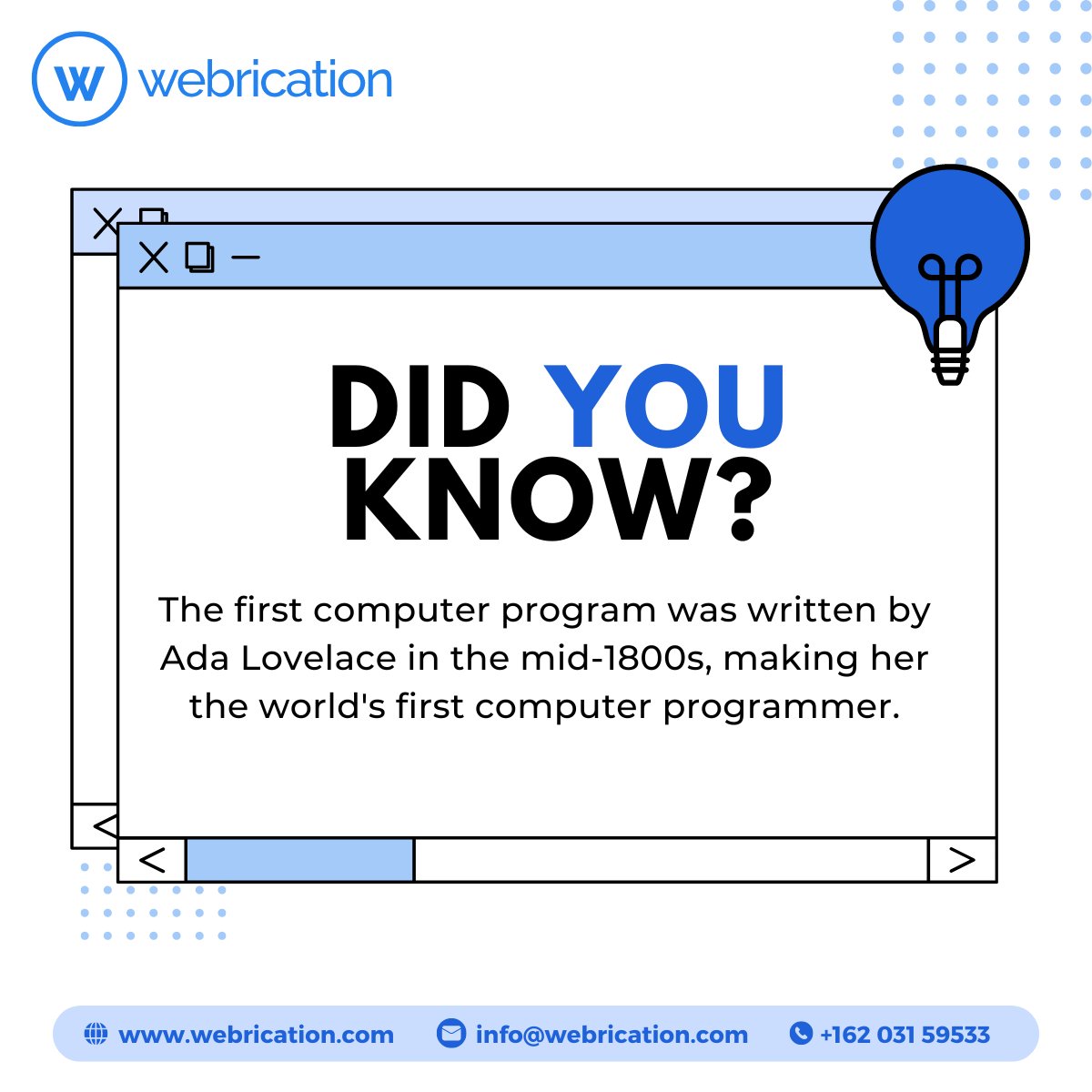 Webrication tweet media