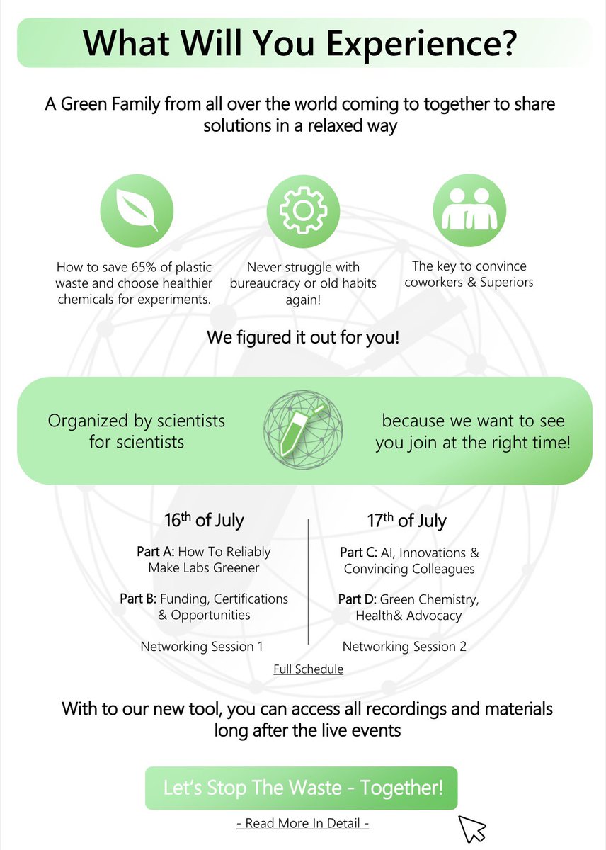 Hey 👩‍🔬👨‍🔬 check our sustainability website and upcoming event and make your laboratory more sustainable!! Register right here: glw2024.eventswallet.com  <a href="/iubmb/">IUBMB</a> <a href="/iubmb_trainee/">IUBMB Trainee Initiative</a>
