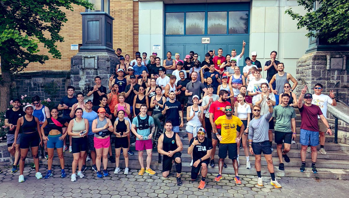 wilsonkriegel's tweet image. How about this amazing group of people! Showing up to close #techweek #nyc to our running club @PitchandrunNYC. Awesome led by @nihalmehta @kevinrunsnyc