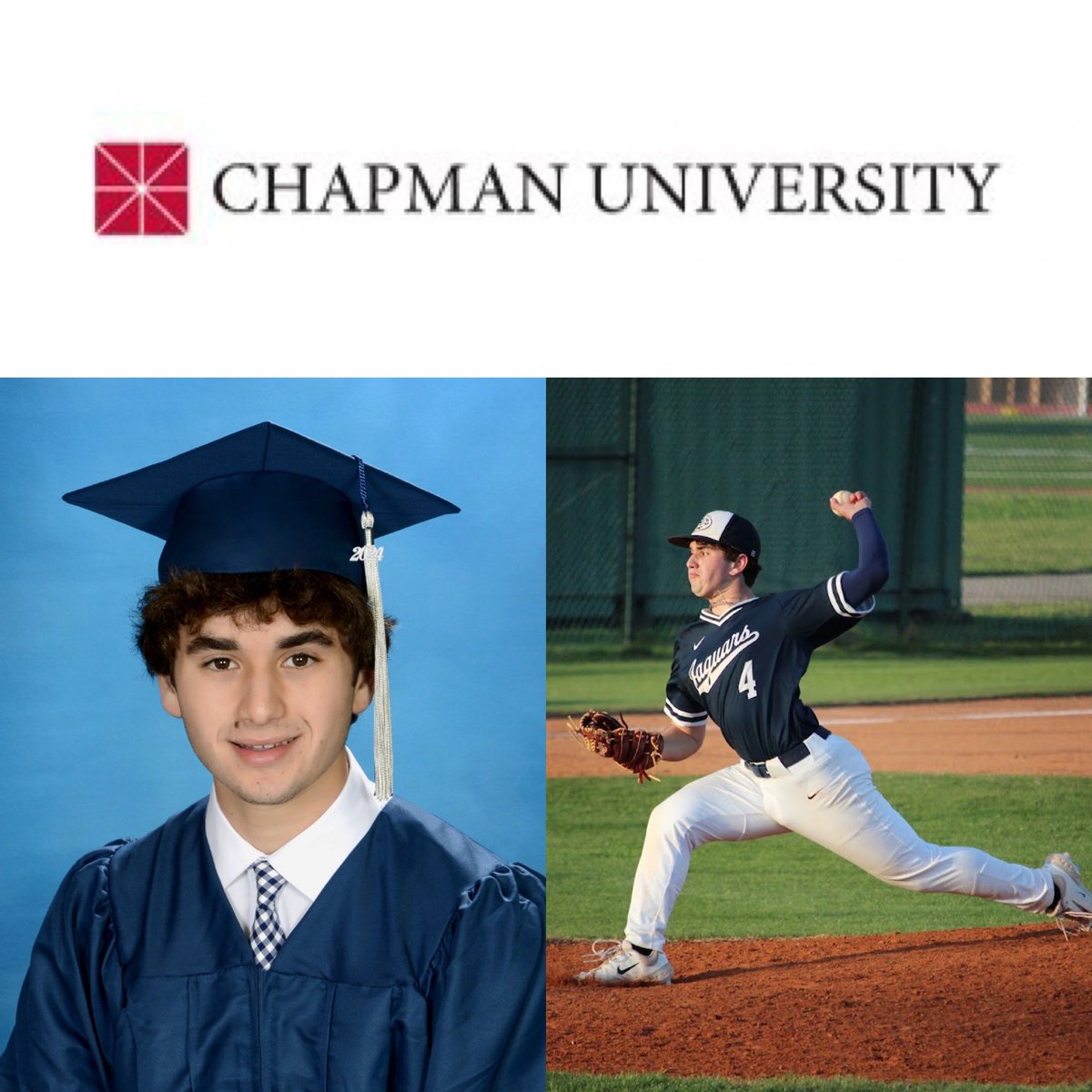 Senior Spotlight: Zac Laviage 

Zac will be continuing his baseball career at Chapman University and majoring in Business Administration &amp;  Entrepreneurship.

- 2 year starter
- 4th All Time in Innings Pitched (116)
- 5th All Time in Strikeouts (108)
- 4th All Time in ERA (3.02)