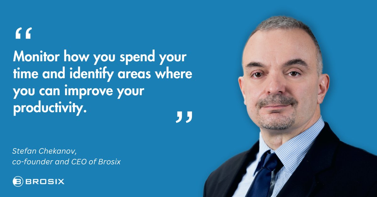 BROSIX's tweet image. Here are three work hacks focused around remote workers and how they can improve and maintain productivity:

Create a dedicated workspace. #ProductivityWorkspace 🖥️
Establish a routine. #RoutineIsKey ⏰
Use time-tracking tools to monitor how you spend your time. #TrackYourTime ⏳