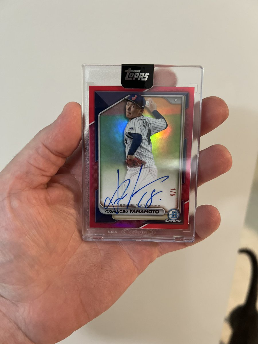 NotesMaGoats's tweet image. Pulled this redemption out of a Bowman 2024 jumbo hobby. Got the redemption in about 3 weeks! @CardPurchaser