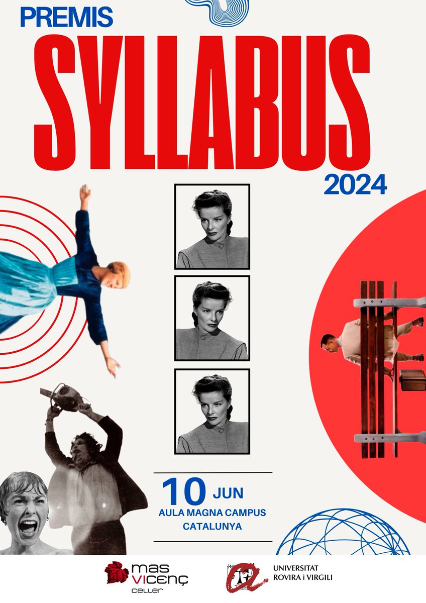 Comunicació URV (@comunicaciourv) on Twitter photo 🎬✨ La màgia del cinema arriba a la <a href="/universitatURV/">Universitat Rovira i Virgili</a> amb la 10a edició dels Premis #Syllabus2024 de la mà dels estudiants de tercer de Comunicació Audiovisual.
📅 Dilluns 10 de juny de 2024
🕕 18:00 hores
📍 Aula Magna del Campus Catalunya
🎩 No us ho perdeu! 🎬✨ La màgia del cinema arriba a la <a href="/universitatURV/">Universitat Rovira i Virgili</a> amb la 10a edició dels Premis #Syllabus2024 de la mà dels estudiants de tercer de Comunicació Audiovisual.
📅 Dilluns 10 de juny de 2024
🕕 18:00 hores
📍 Aula Magna del Campus Catalunya
🎩 No us ho perdeu!