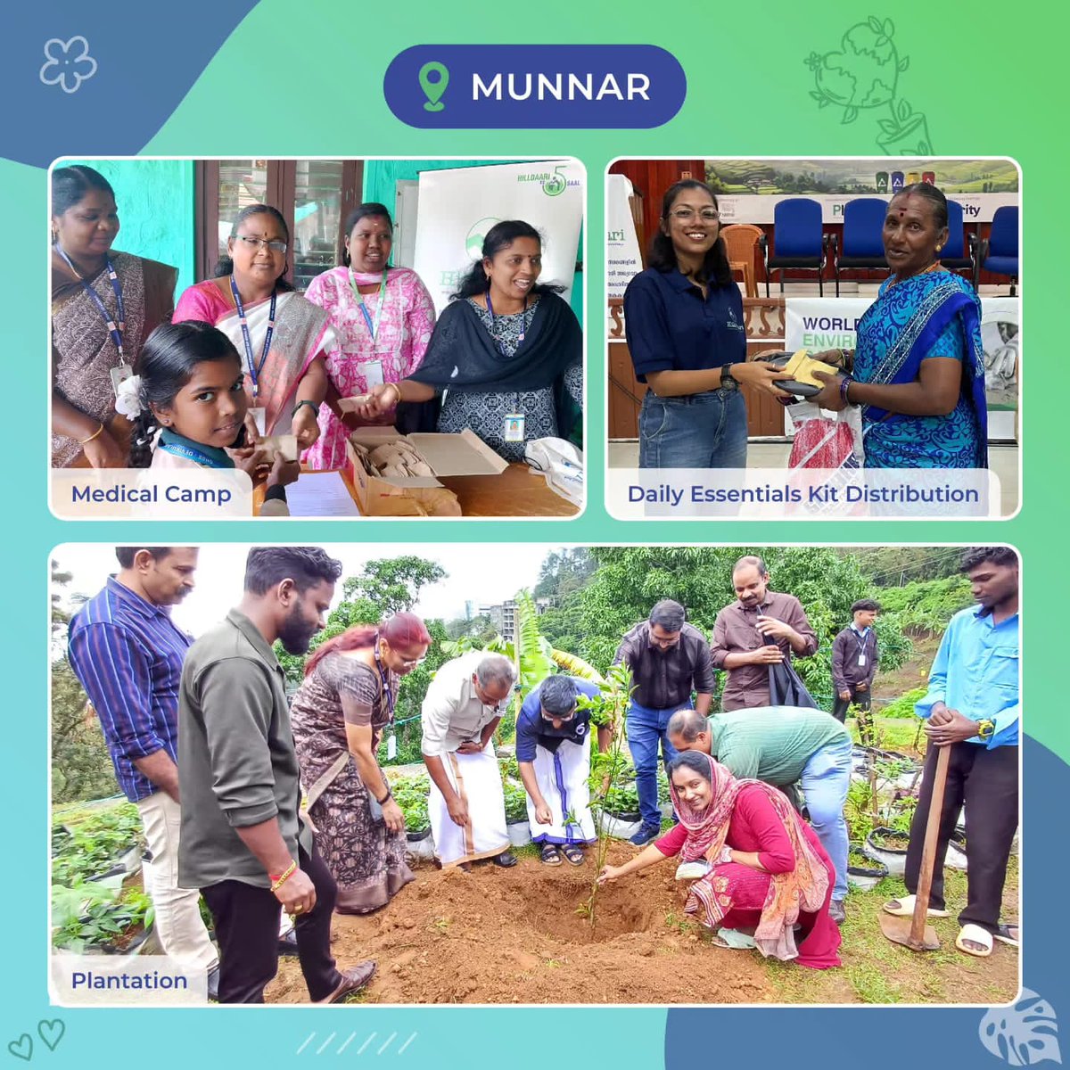 hilldaari's tweet photo. We're uniting citizens from 7 tourist cities to foster responsible waste management. Our diverse activities—plantation drives, drawing competitions, clean-ups, plog runs, medical camps, essential kit distributions, and welfare registration camps— https://t.co/NmPMrfknLH