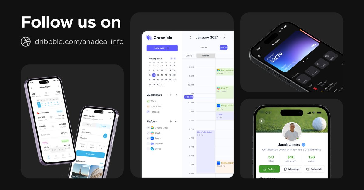 Anadea_Info's tweet photo. Is your creativity running dry? Do you have amazing ideas just on the tip of your tongue? 
Well, we got a great idea! Visit our Dribbble!
We share our creative concepts for different ideas, and that will surely inspire you for something great!
https://t.co/DgfoGOcb7o https://t.co/9mlG6BSsuV