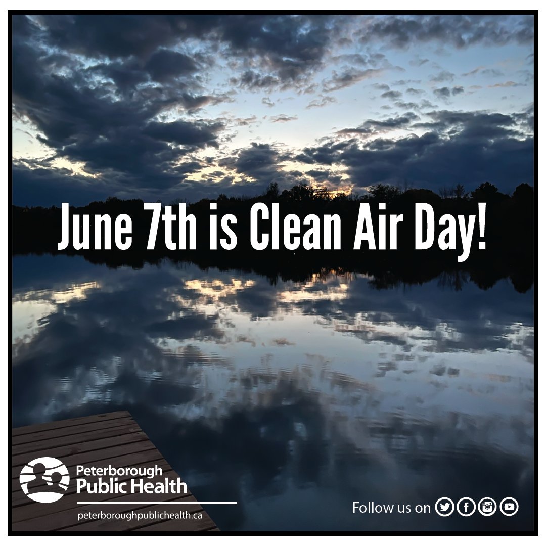 Ptbohealth's tweet image. This day is to recognize how important good air quality is to our health, our environment, and the economy! #CleanAirEverywhere