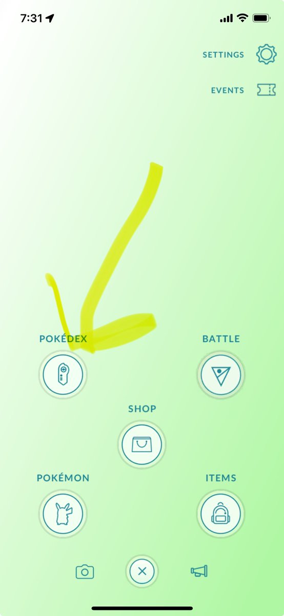 Torri479's tweet photo. @ashslayyyxo Go to your Pokédex, which is  here. Click that, then top left will have Johto. Tap that name and  you will see all the pokemon from the Johto region . . . You can look through there and recognize any that are currently spawning, and focus on catching those. Hope that helps! https://t.co/mYHG4UCnuq