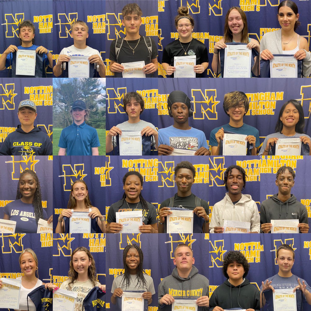 Nottingham Athletics (@starathleticsad) on Twitter photo Congratulations to our Spring Athletes who received Athlete of the Month Awards for March, April, & May from the NABC💙💫💛 <a href="/HTSD_Nottingham/">Nottingham High School</a> Congratulations to our Spring Athletes who received Athlete of the Month Awards for March, April, & May from the NABC💙💫💛 <a href="/HTSD_Nottingham/">Nottingham High School</a>