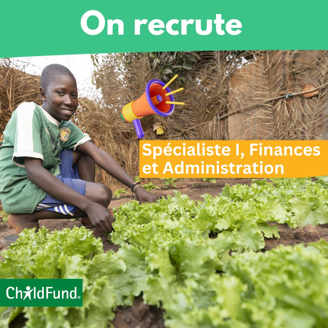 🤝OPPORTUNITE D'EMPLOI  

Vous souhaitez vous engager dans les domaines de la protection des enfants, de l'agriculture sensible à la nutrition, etc. ?   ChildFund Sénégal recherche un(e) Spécialiste Finance et Administration  
cutt.ly/reiHyWgu   

#offredemploi #finance