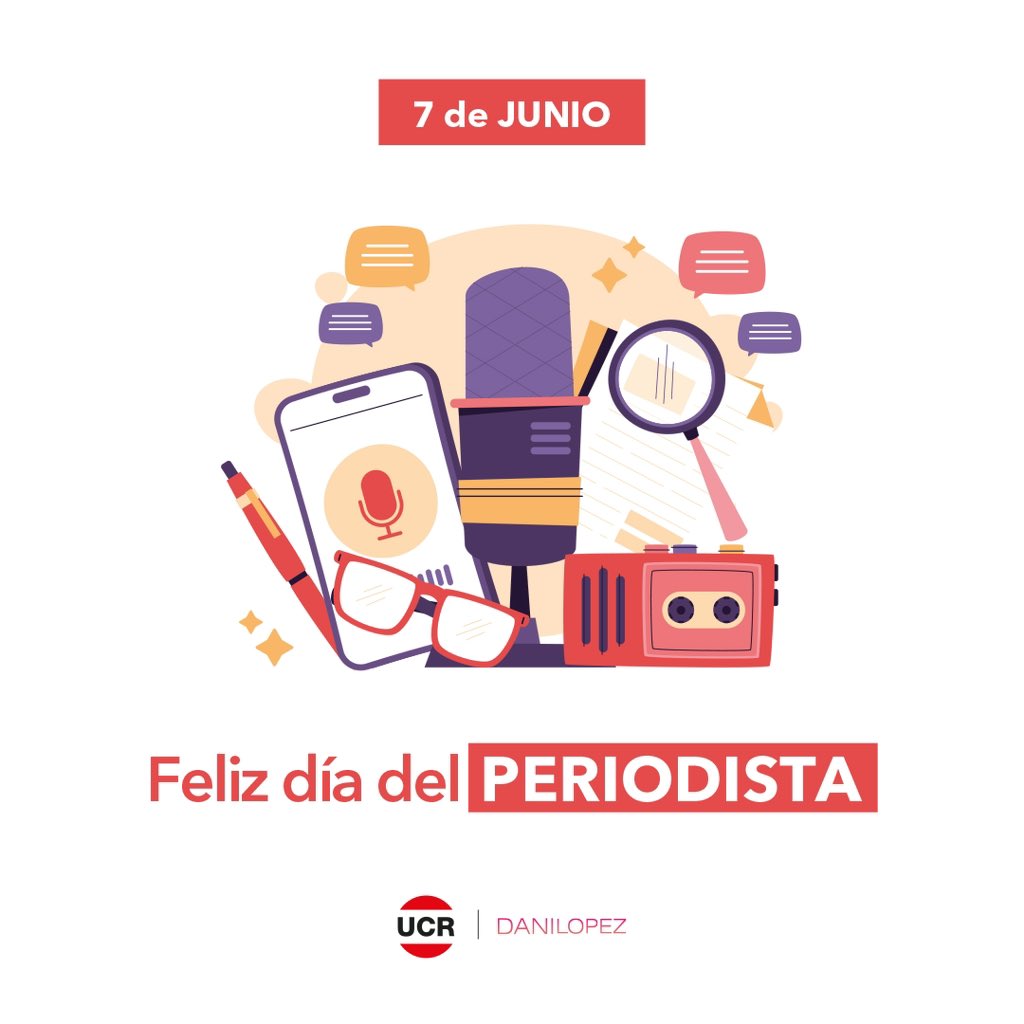 🎙️DÍA DEL PERIODISTA

Feliz día a quienes nos informan día a día, investigan y construyen información, sin el ejercicio pleno de su oficio tan necesario, no habría democracia posible.