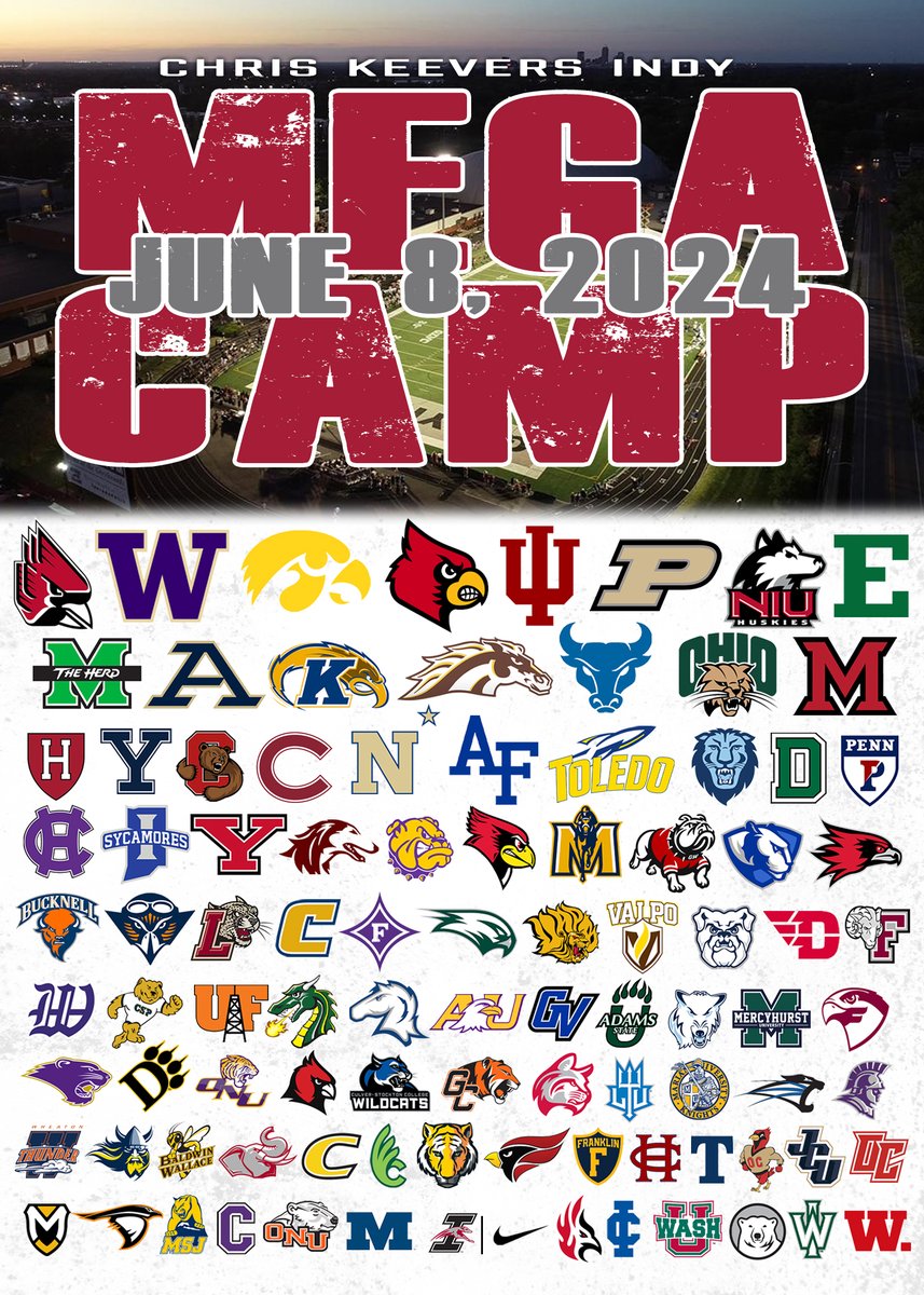 🚨🚨 T-Minus 1 Day 🚨🚨

5 Years. 5 Sell Outs. See you all on Saturday‼️

🏈 Chris Keevers Indy Mega Camp
🗓️ Saturday, June 8⃣
📍 Key Stadium (UIndy Campus)

#GoHounds | #TogetherWeWin