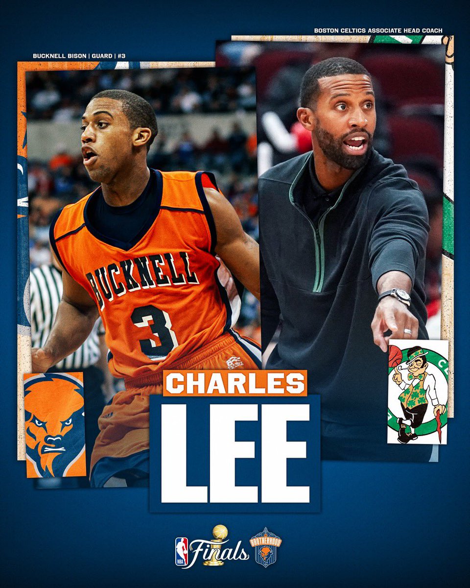 JohnGriffinIII's tweet photo. Game 1 W✅ for the #BucknellBrotherhood. It’s been a blast to watch Charles and DJ perform on such an elite stage. Their success has been a huge source of pride for @Bucknell_MBB !
#TheBisonWay https://t.co/67jvBWU2GA
