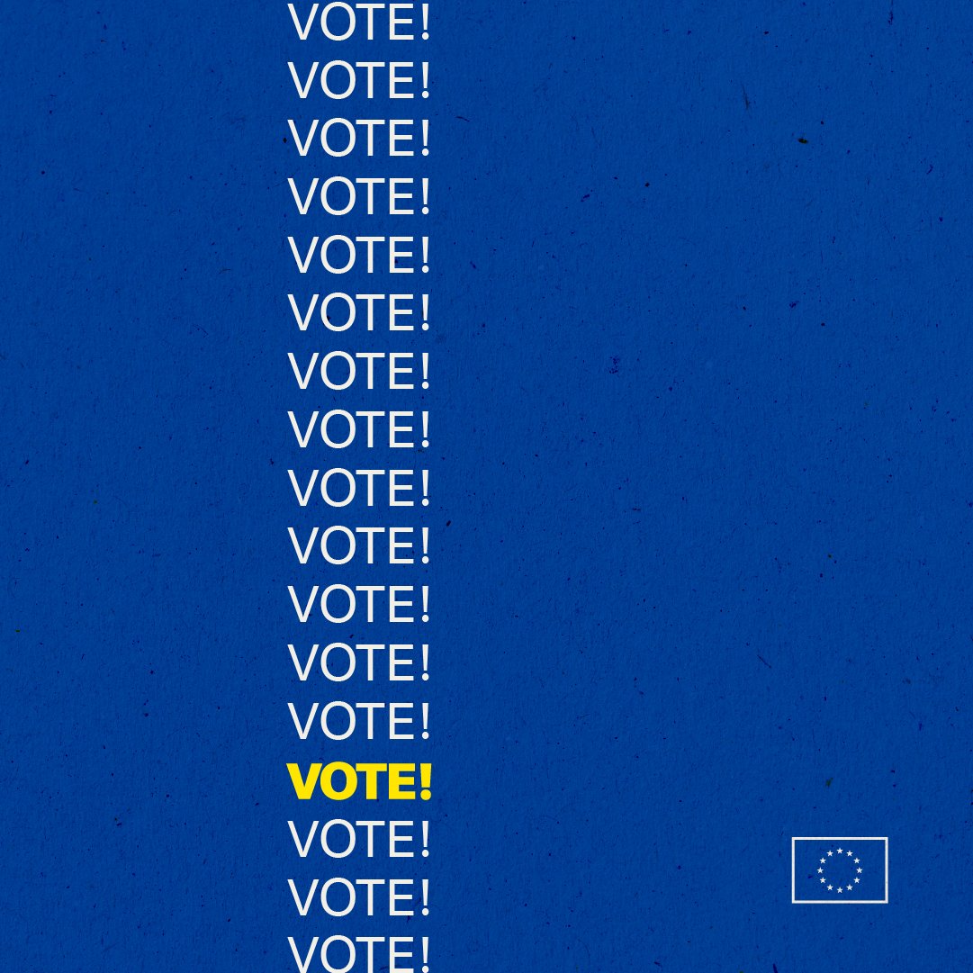 Use. Your. Vote.

🇵🇹 🇪🇸 🇫🇷 🇱🇺 🇧🇪 🇮🇹 🇩🇪 🇩🇰 🇸🇪 🇫🇮 🇪🇪 🇱🇹 🇵🇱 🇦🇹 🇸🇮 🇭🇺 🇭🇷 🇷🇴 🇧🇬 🇬🇷 🇨🇾

Today is the last day of the #EUelections2024 and your turn to head to the polls.

Democracy starts with YOU.

#UseYourVote and have your voice heard.
