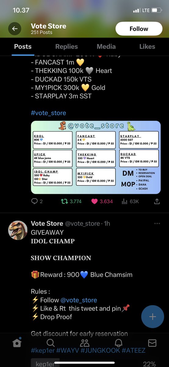 Iiptiny2's tweet photo. @vote_store Done #ATEEZ https://t.co/ok0q4sUGEi