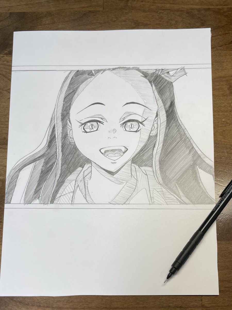 melon_kream's tweet photo. 一発書きで書いてみた。
#鬼滅の刃 #禰󠄀豆子 #GRAPH1000 https://t.co/wIHx6KirZe