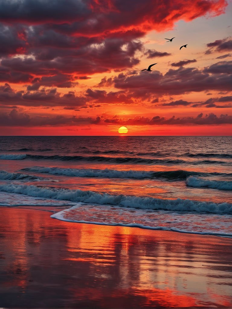 MonicaDrie's tweet photo. Beautiful Sunset ☀️🌊🧡 https://t.co/lopOZlhZI5