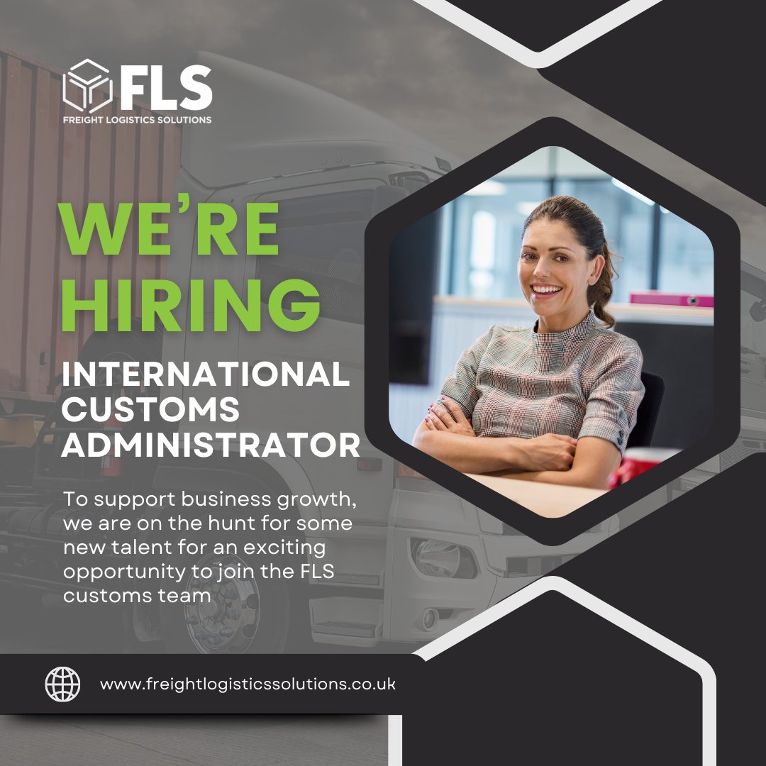 Freight Logistics Solutions (@freight_logic) on Twitter photo FLS is on the hunt for new talent for an exciting opportunity as a Customs Administrator.
If you know a talented someone with the right experience - or this could be you? ask them to send a CV paula.sekei@freightlogisticssolutions.co.uk
Full JD > freightlogisticssolutions.co.uk/stm_careers/cu… FLS is on the hunt for new talent for an exciting opportunity as a Customs Administrator.
If you know a talented someone with the right experience - or this could be you? ask them to send a CV paula.sekei@freightlogisticssolutions.co.uk
Full JD > freightlogisticssolutions.co.uk/stm_careers/cu…