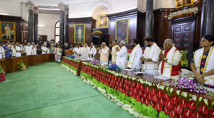 ManiMohantyBJP's tweet image. NDA की सर्वदलीय बैठक.

#ModiAgainFor2047