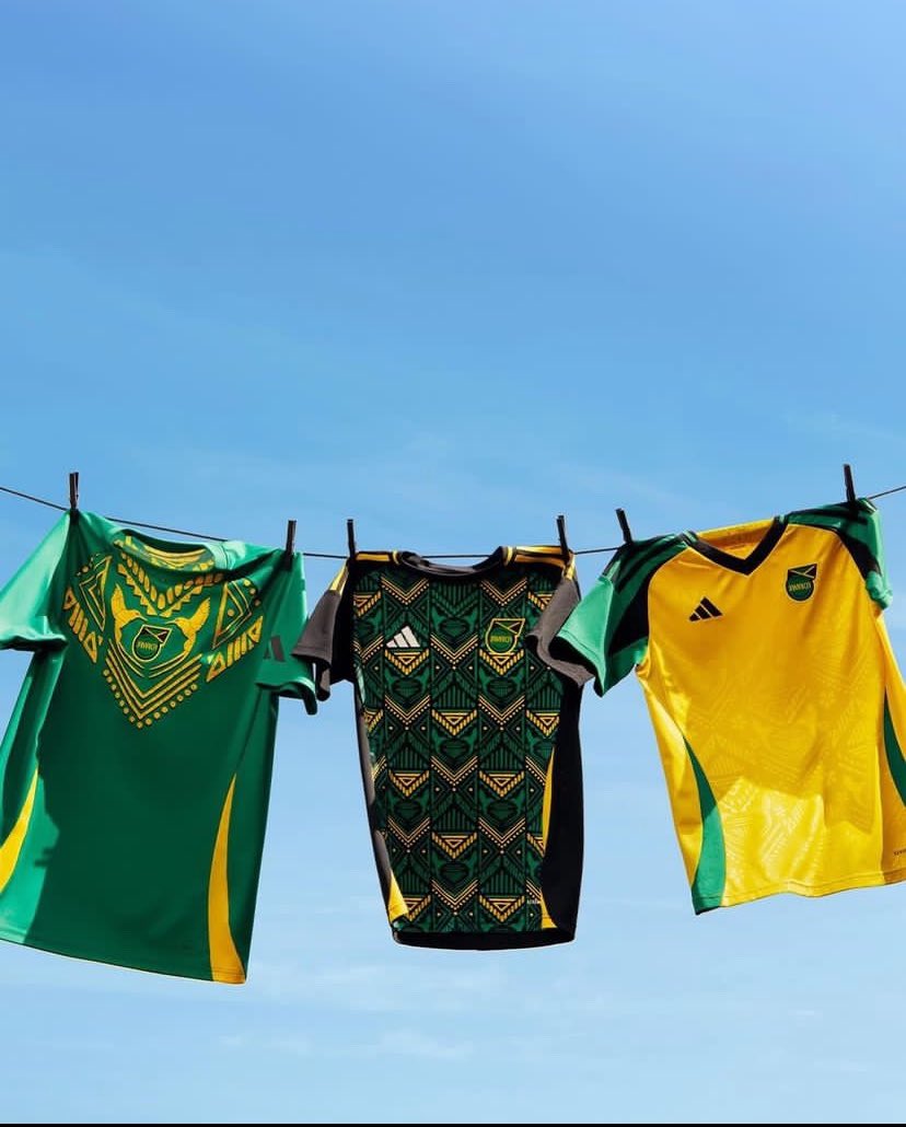 SHENYENGSTAN's tweet photo. Shenseea models Jamaicas 24/25 adidas home and away kit🐉🇯🇲 https://t.co/OevK6GlFV7