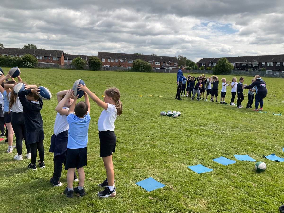StBernardsep's tweet photo. T2 are really enjoying their Tag Rugby sessions. Great collaboration to complete the different games. #stbisactive https://t.co/OcEjL4A0KH