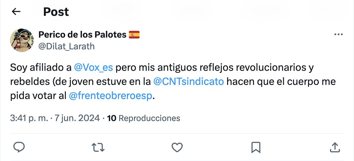 Lamentamos tener que hacer público que portar o haber portado el carnet de CNT no resuelve mágicamente las diarreas mentales del personal. 
A veces, además de un sindicato, necesitas un psicólogo XD

No hay fronteras para la clase obrera🖤
#CuentaConCNT