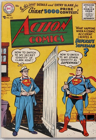 InTHORmation's tweet photo. ON THE SPINNER RACKS June/July 1963
For the first time a Marvel superhero encounters their duplicate on a cover.
Art by Kirby &amp; Ayers.
At DC it had already happened 3 times!

Al Plastino cover: September 1956
Curt Swan cover: January 1956
Wayne Boring cover: December 1953 https://t.co/XQt3cARDtq