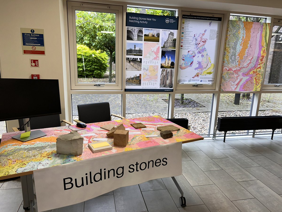 CliveBGS's tweet photo. Preparations are underway for the @BritGeoSurvey Open Day tomorrow (Saturday 8th June) at our Keyworth campus - if you are coming you should already have a ticket - I’m looking to seeing you there! Find me on the Building Stones stand #BGSOpenDay https://t.co/ieGb7g9V2S