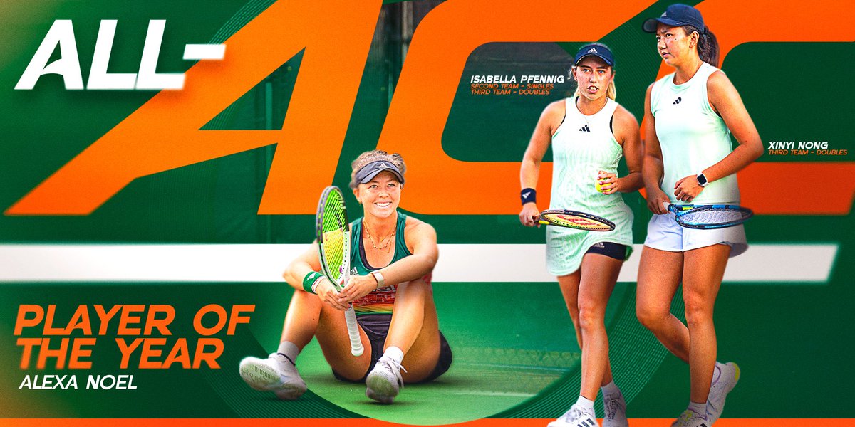 It’s All About The U 🙌

ACC Player of the Year and All-ACC honors for this trio in 🟠 &amp; 🟢