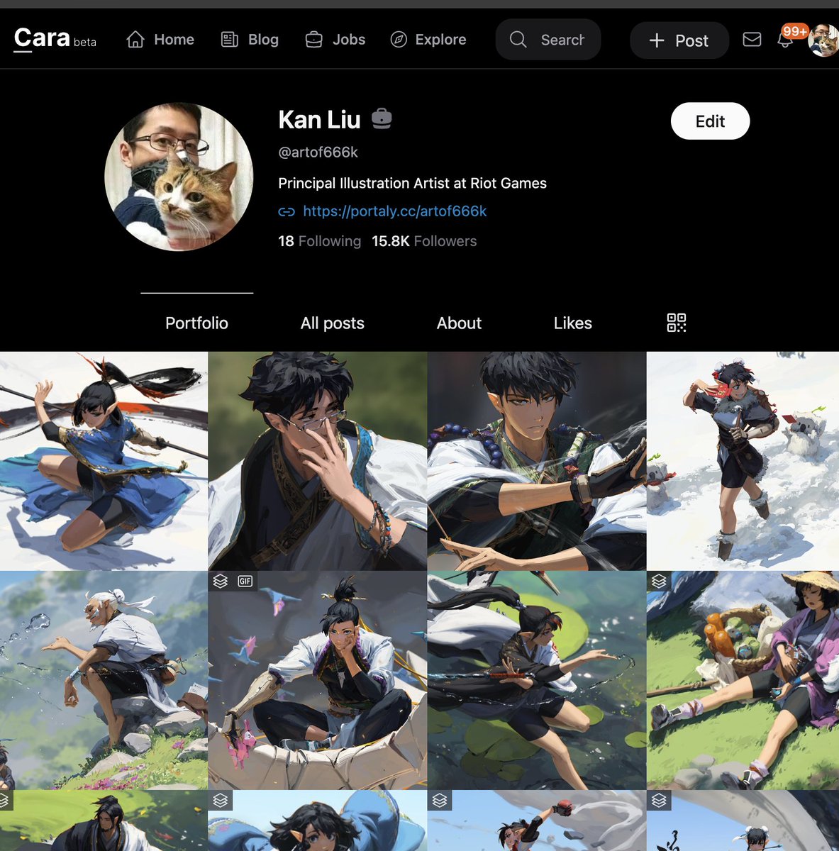 666KArt's tweet image. Updating my art on Cara slowly. I started to use Cara in the very beginning and I am glad to see it growing well.