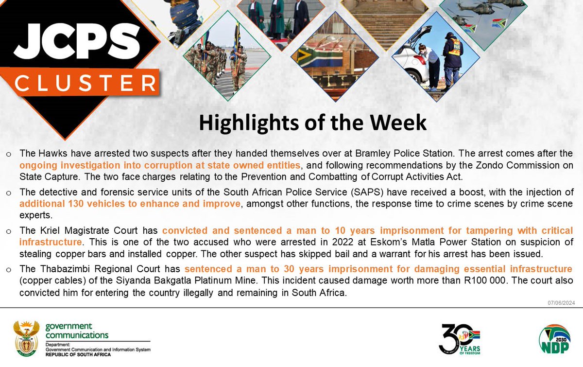 Justice, Crime Prevention & Security Cluster tweet media