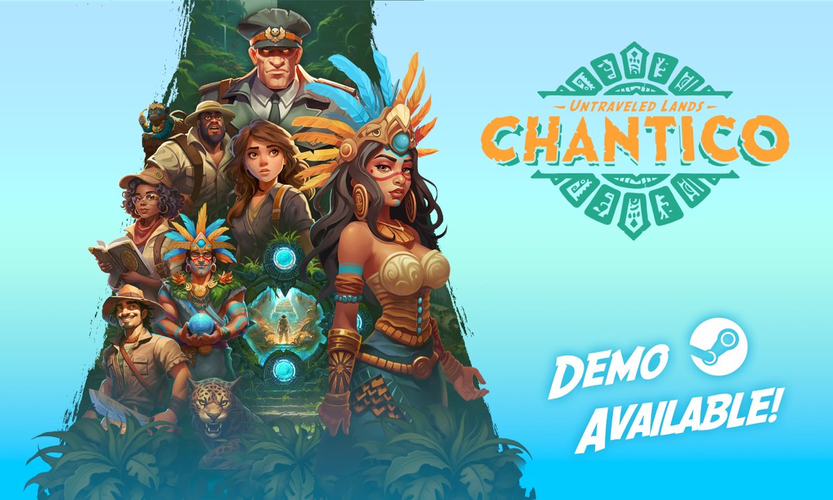 Hey #PitchYaGame! 🐍

🌴Untraveled Lands: Chantico - a captivating card-based survival management game.
✨ Explore jungle mysteries to find your way home through a world lost in space and time!

👍 Like + 🔁 RT = Support the team
🎮 Play Demo on Steam: store.steampowered.com/app/2496590/