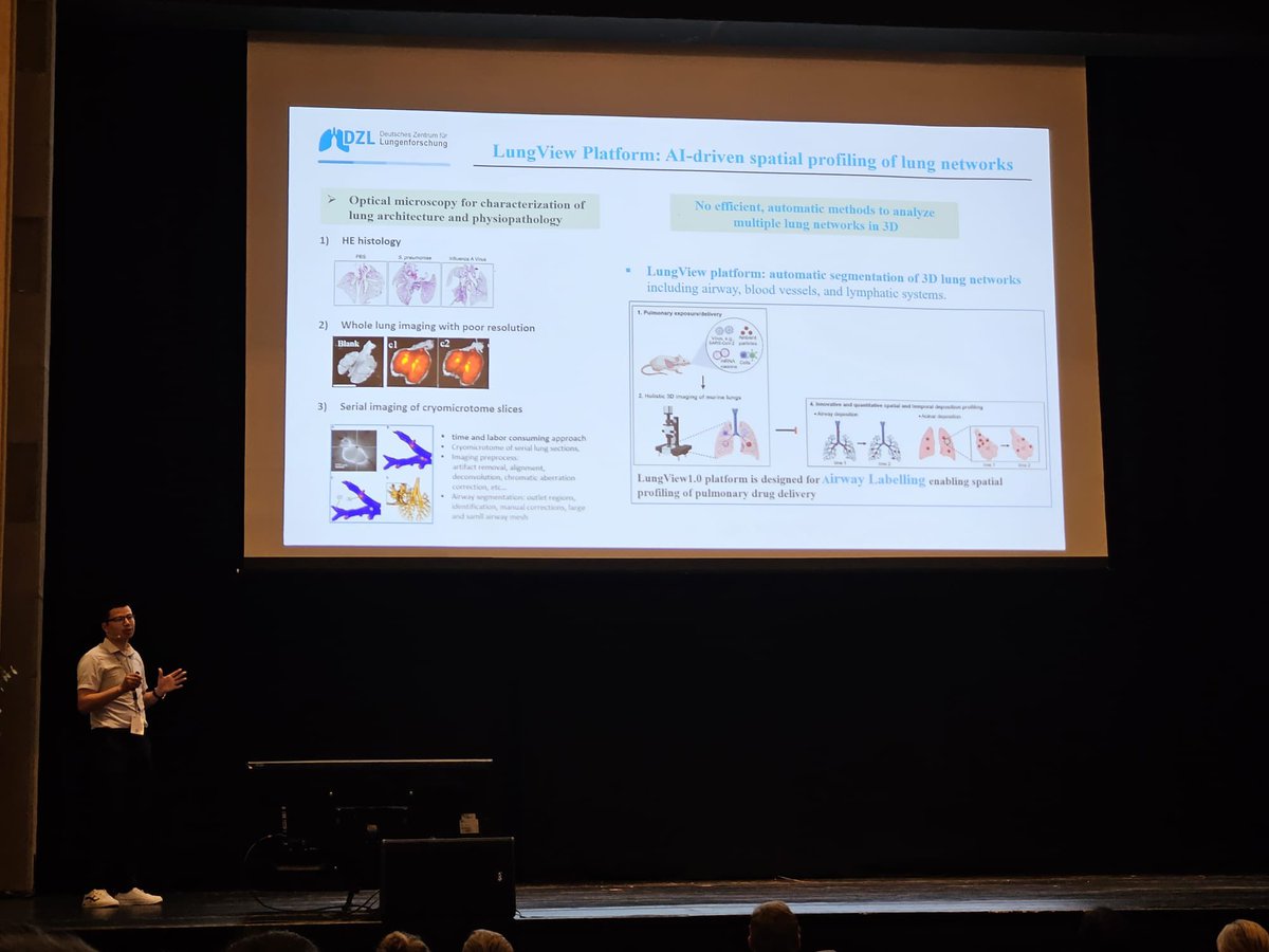 LinYang76658443's tweet photo. A great pleasure to showcase our LungView platform as highlights in DSWG AI&amp; DT during DZL2024 annual meeting. Also grateful for winning the best poster prize in the PI group. The quality of research posters and talks this year is magnificent @dzlacademy @LungHealthMUC 👏👏🎉🎉🫡 https://t.co/mQqvhx6VJu