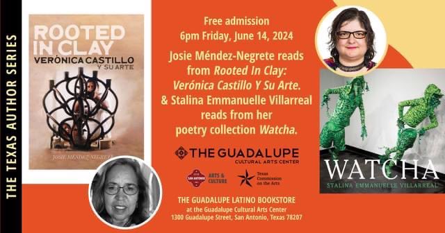 Stalina Villarreal (@profstalina) on Twitter photo San Antonio friends, I will be reading in San Antonio at the Guadalupe Latino Bookstore, at 6 p.m., on Friday, June 14. My book Watcha (<a href="/DeepVellum/">Deep Vellum</a> ) will be for sale even though the pub date is June 25. There will be light refreshments. Join us! San Antonio friends, I will be reading in San Antonio at the Guadalupe Latino Bookstore, at 6 p.m., on Friday, June 14. My book Watcha (<a href="/DeepVellum/">Deep Vellum</a> ) will be for sale even though the pub date is June 25. There will be light refreshments. Join us!