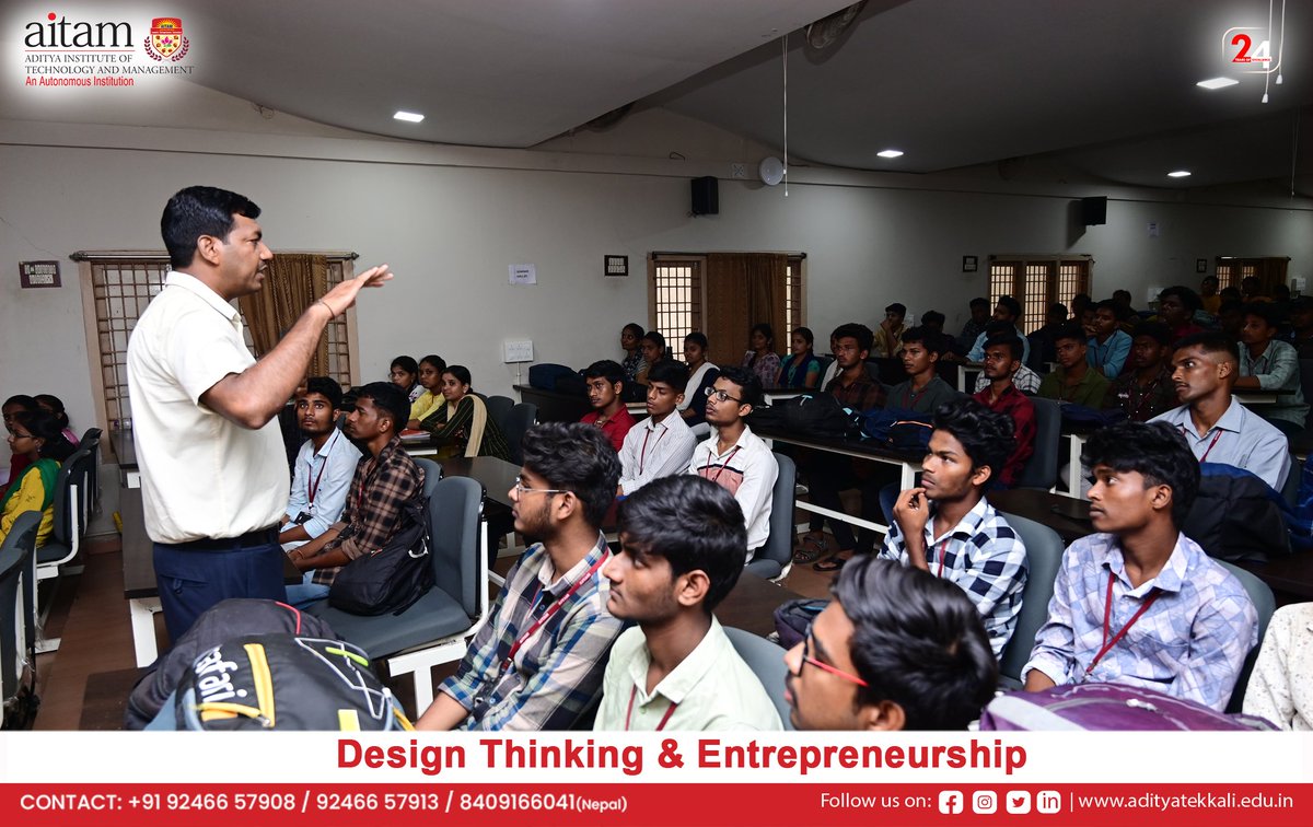 AitamOfficial's tweet image. We’re celebrating a milestone at AITAM! Our recently concluded Faculty Development Program on Design Thinking &amp;amp; Entrepreneurship. Special gratitude to Mr. Manoj Kumar from T Hub for mentoring and guiding our bright minds.
#aitam #Entrepreneurship #designthinkingworkshop