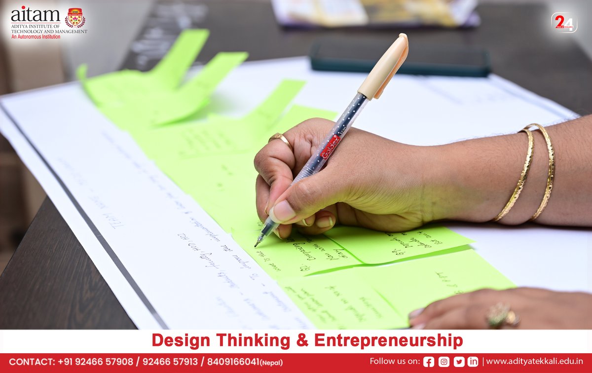 AitamOfficial's tweet image. We’re celebrating a milestone at AITAM! Our recently concluded Faculty Development Program on Design Thinking &amp;amp; Entrepreneurship. Special gratitude to Mr. Manoj Kumar from T Hub for mentoring and guiding our bright minds.
#aitam #Entrepreneurship #designthinkingworkshop