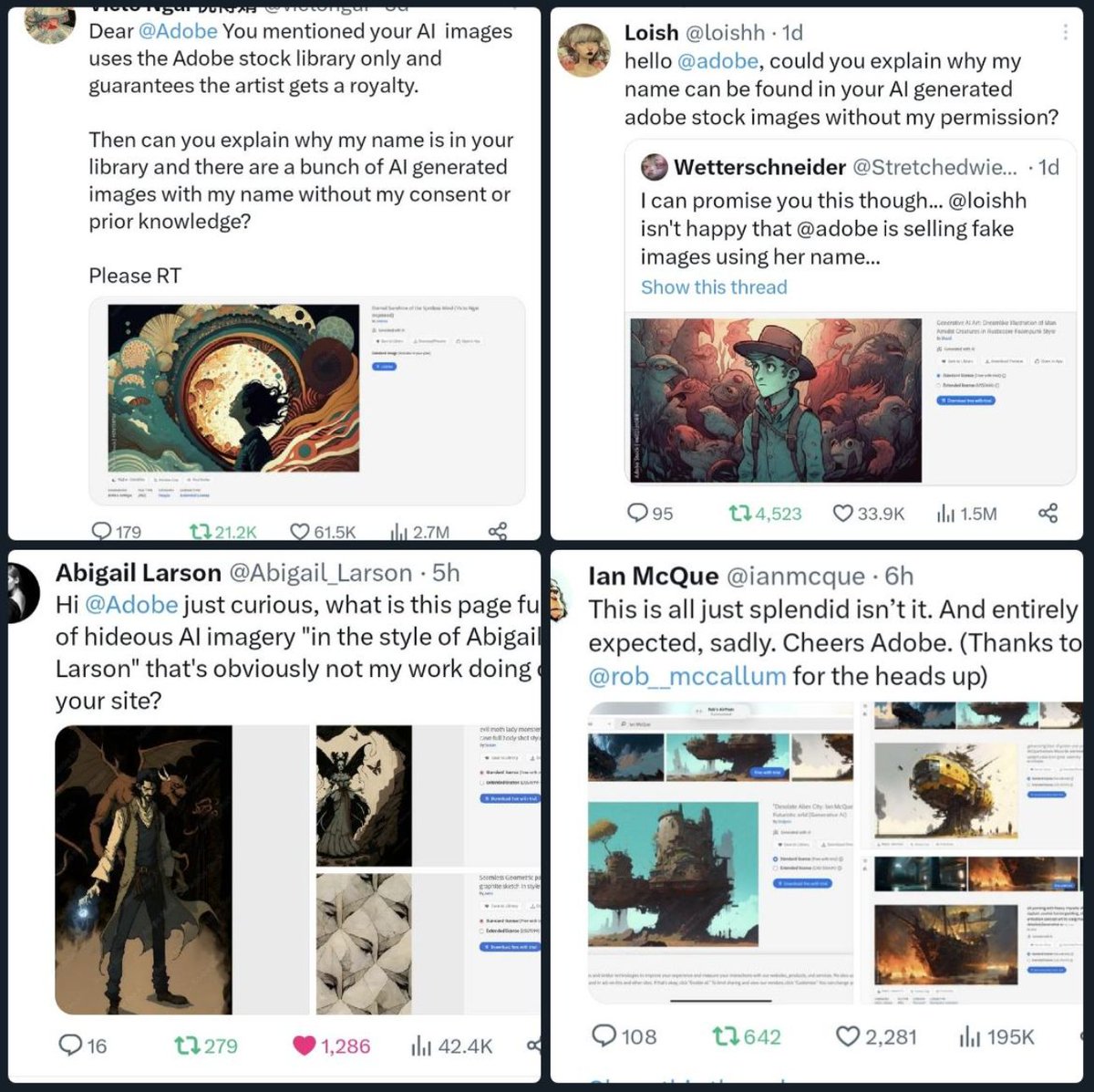 A number of people are jumping in to defend Adobe insisting ToS is "normal and common".

Adobe has a exhibited a pattern of abusive behavior towards creators. If we consider something to be problematic, that's a real concern.

That there is confusion at all IS a concern.